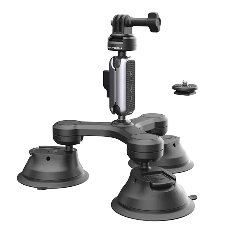 Uchwyt PGY-TECH trójramienny z mocowaniem Suction Cup