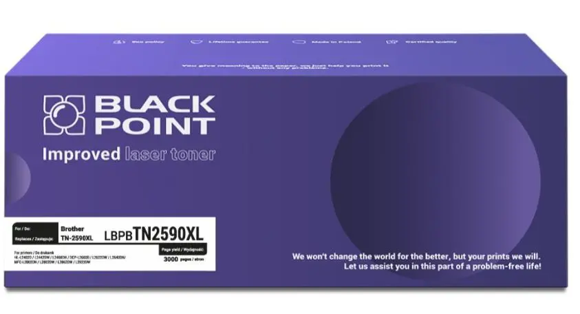 Toner Black Point LBPBTN2590XL (zamiennik TN-2590XL) Czarny