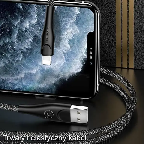 Kabel USAMS USB do Lightning 2A Fast Charge 2m Czerwony