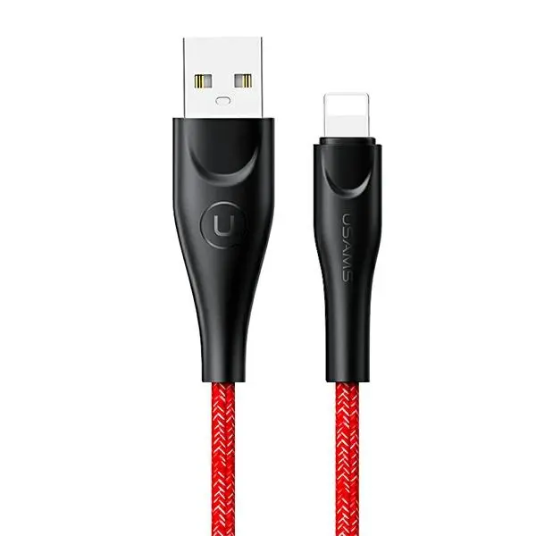 Kabel USAMS USB do Lightning 2A Fast Charge 2m Czerwony