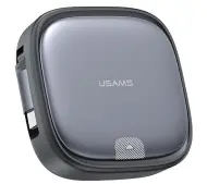 USAMS 3w1 USB-C do microUSB/USB-C/Lightning 60W Stalowy