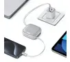Kabel USAMS 3w1 USB-C do microUSB/USB-C/Lightning 60W Stalowy