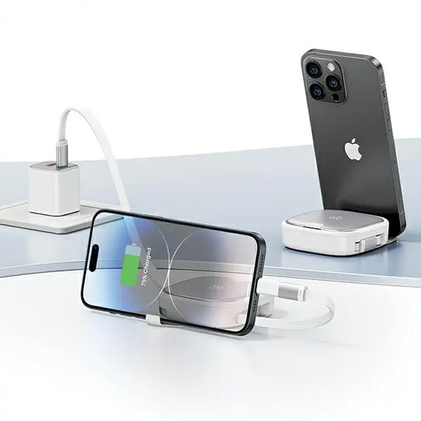 Kabel USAMS 3w1 USB-C do microUSB/USB-C/Lightning 60W Stalowy