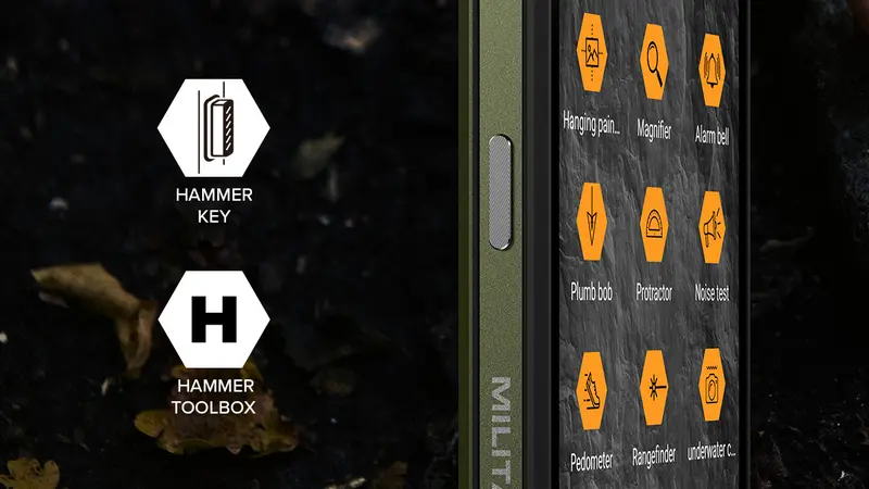 Smartfon myPhone HAMMER Blade V 5G 8/256GB 6,59" 120Hz 50Mpix Military Edition