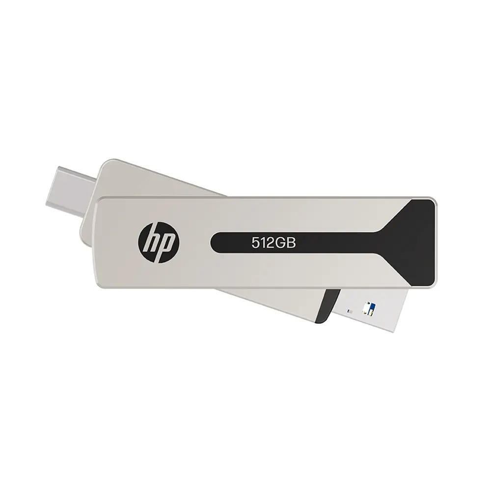 PenDrive HP 911 Pro 512GB USB 3.2 Typ-C / USB 3.2 Srebrny