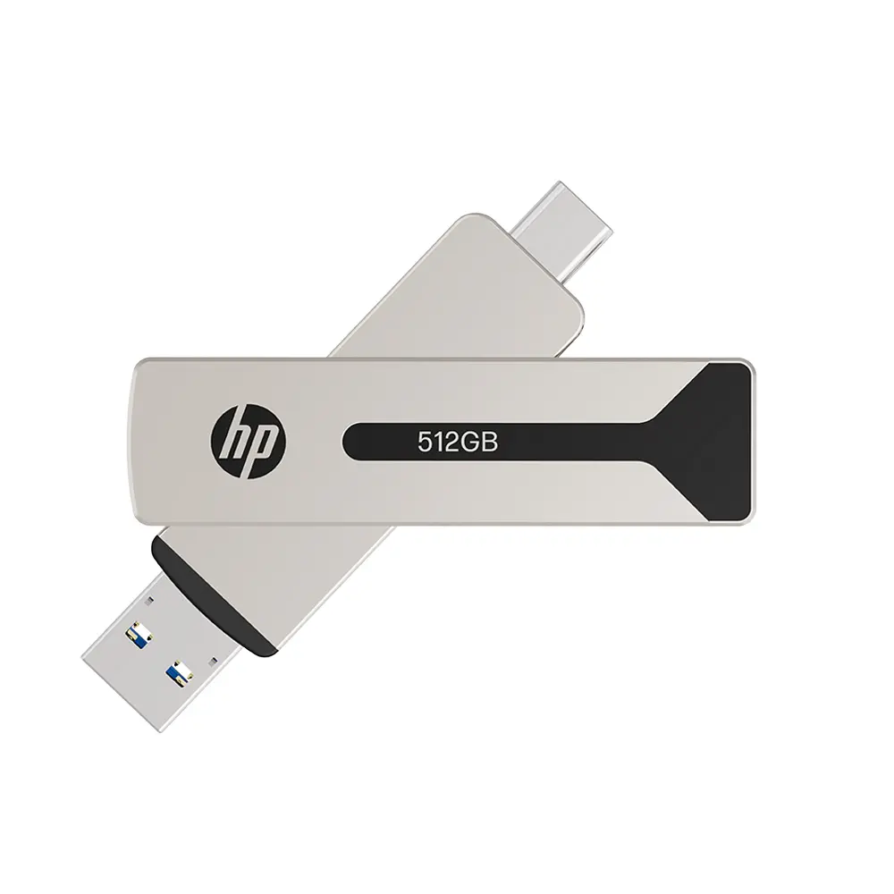 PenDrive HP 911 Pro 512GB USB 3.2 Typ-C / USB 3.2 Srebrny