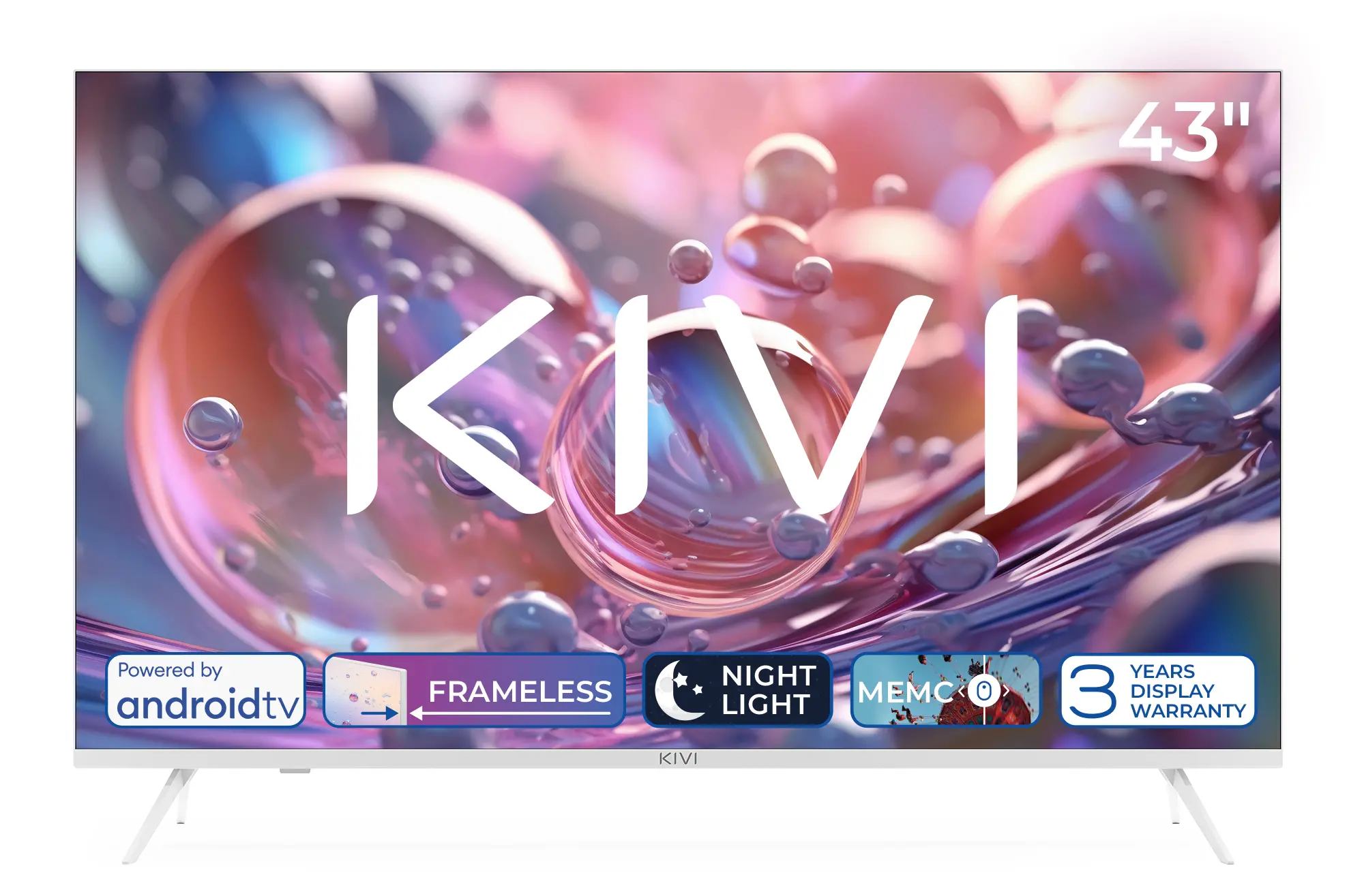 Telewizor KIVI 43U760QW 43" LED 4K Android TV DVB-T2