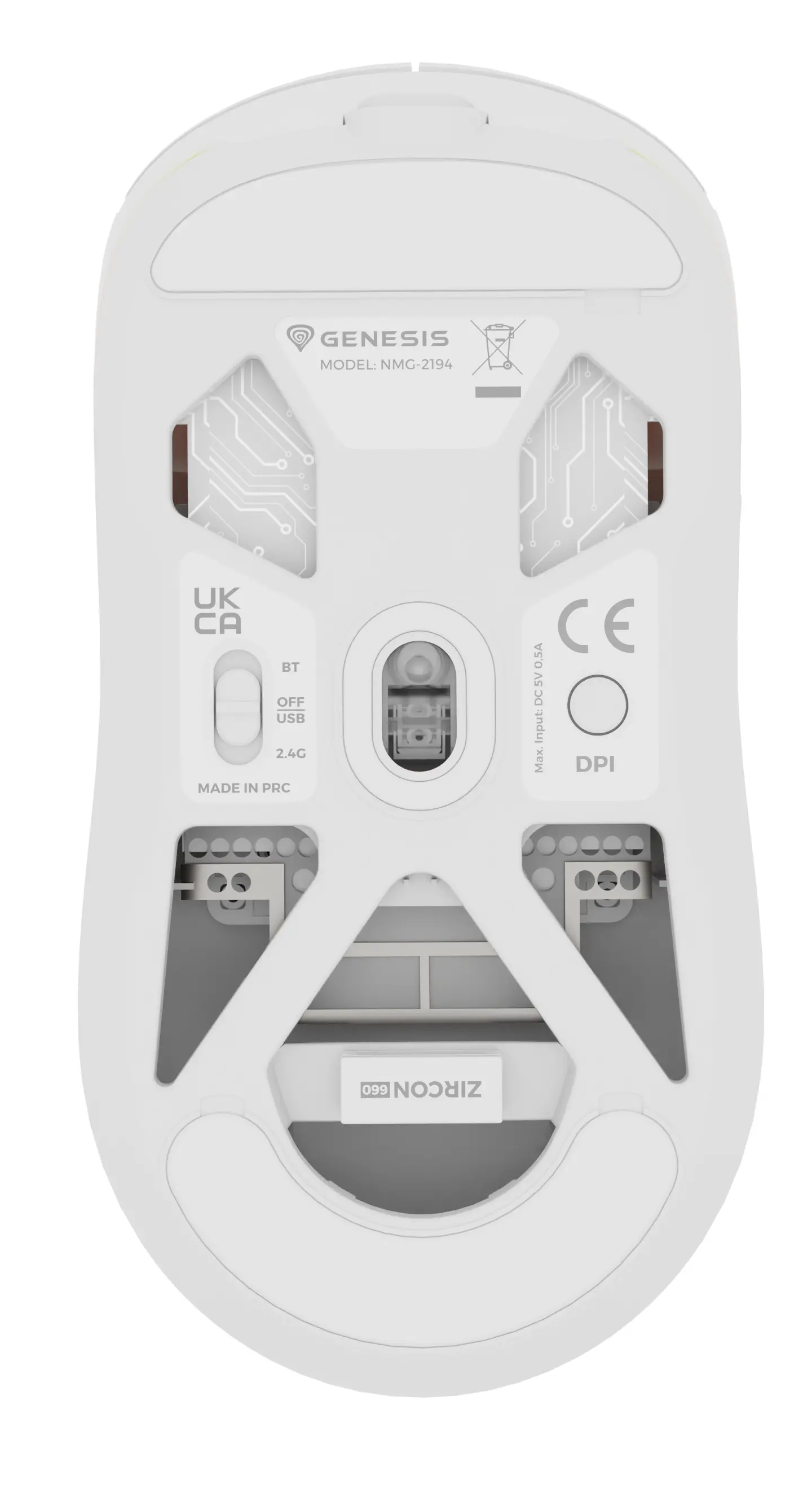 Myszka gamingowa Genesis Zircon 660 Pro Biały
