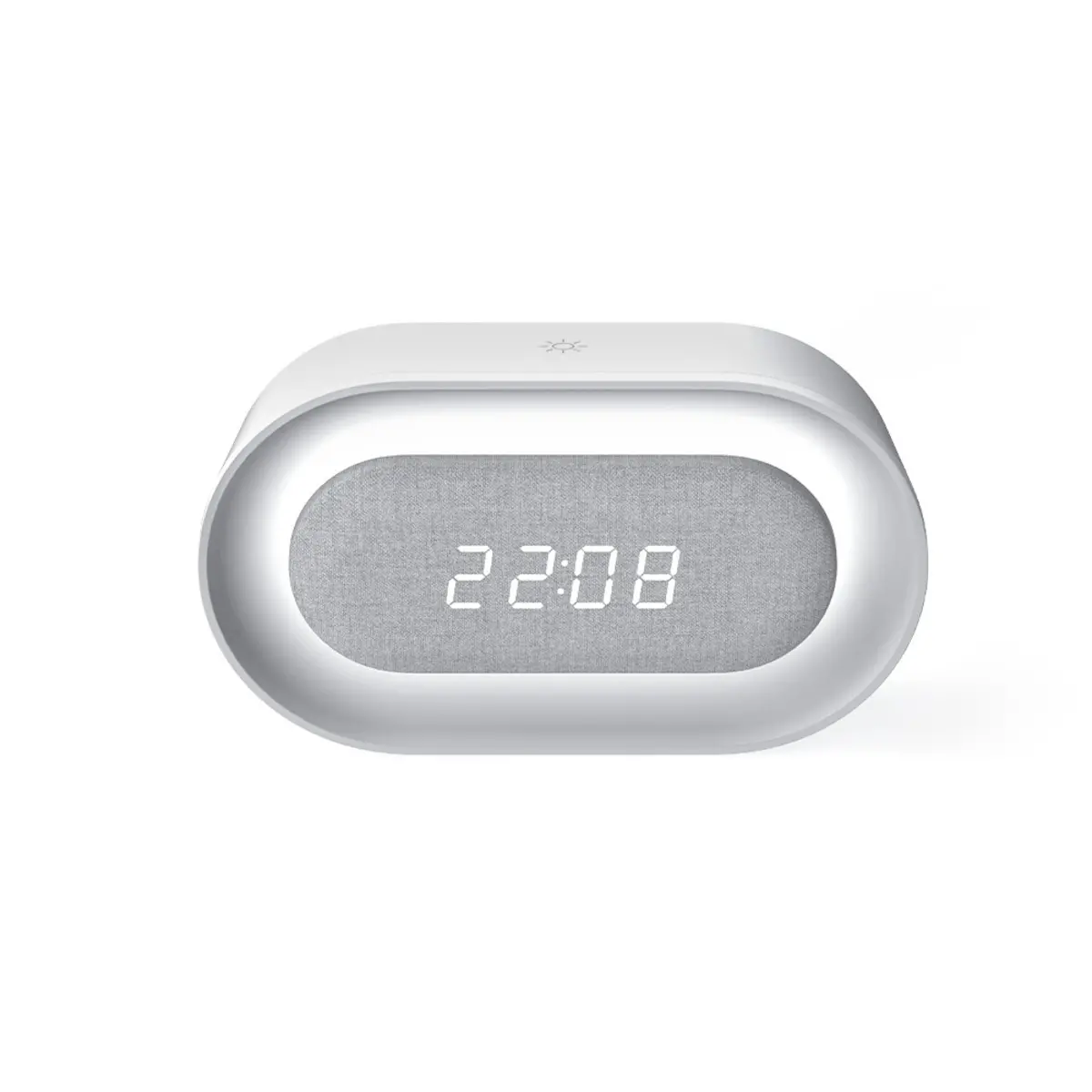 Budzik Forever FNL-07 AKSEL z lampką LED Biały