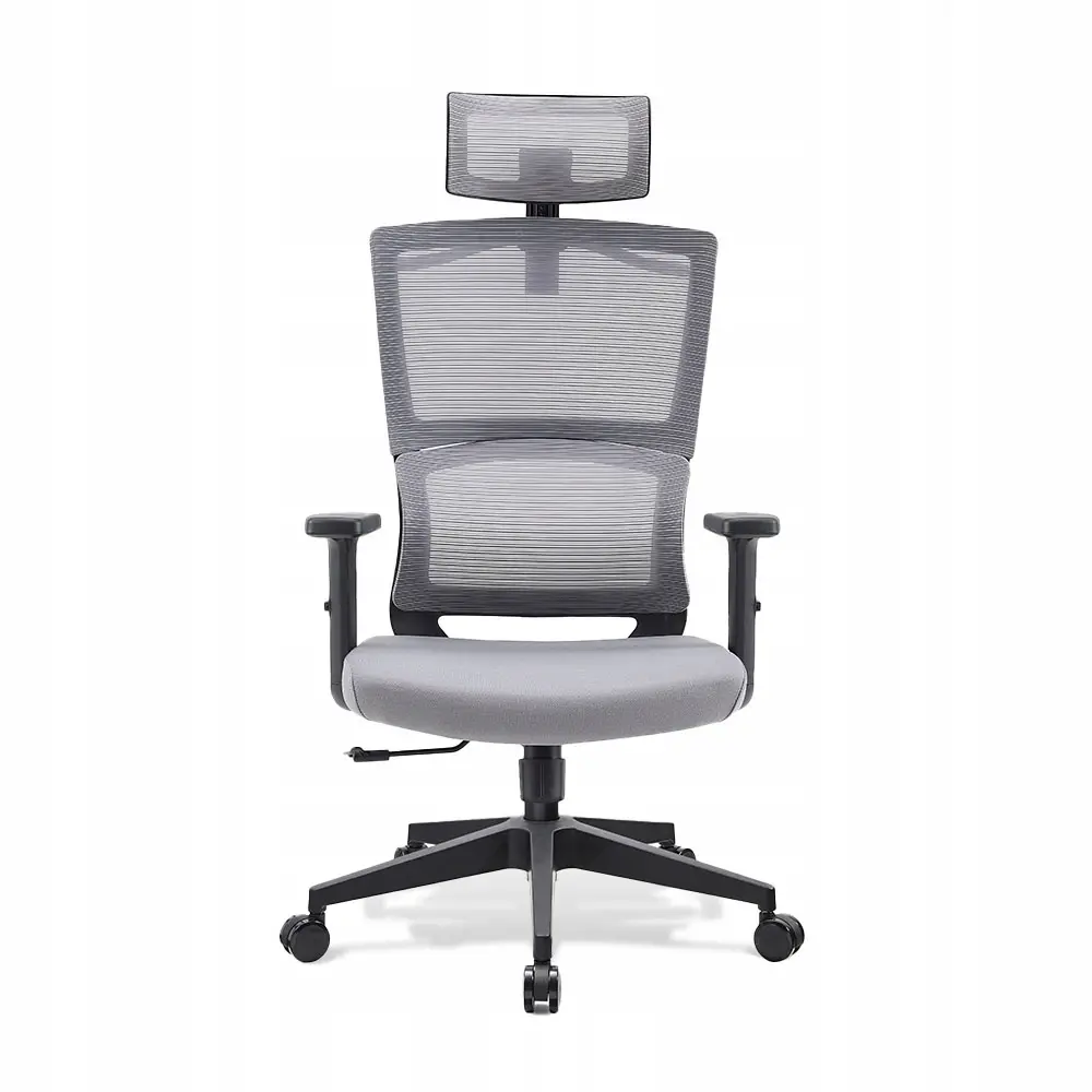 Fotel Black Point Oribu Biurowy do 150kg Tkanina Szary