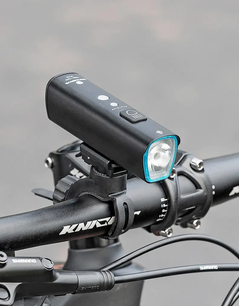 Lampka rowerowa przednia RockBros V9M-1000 Czarny