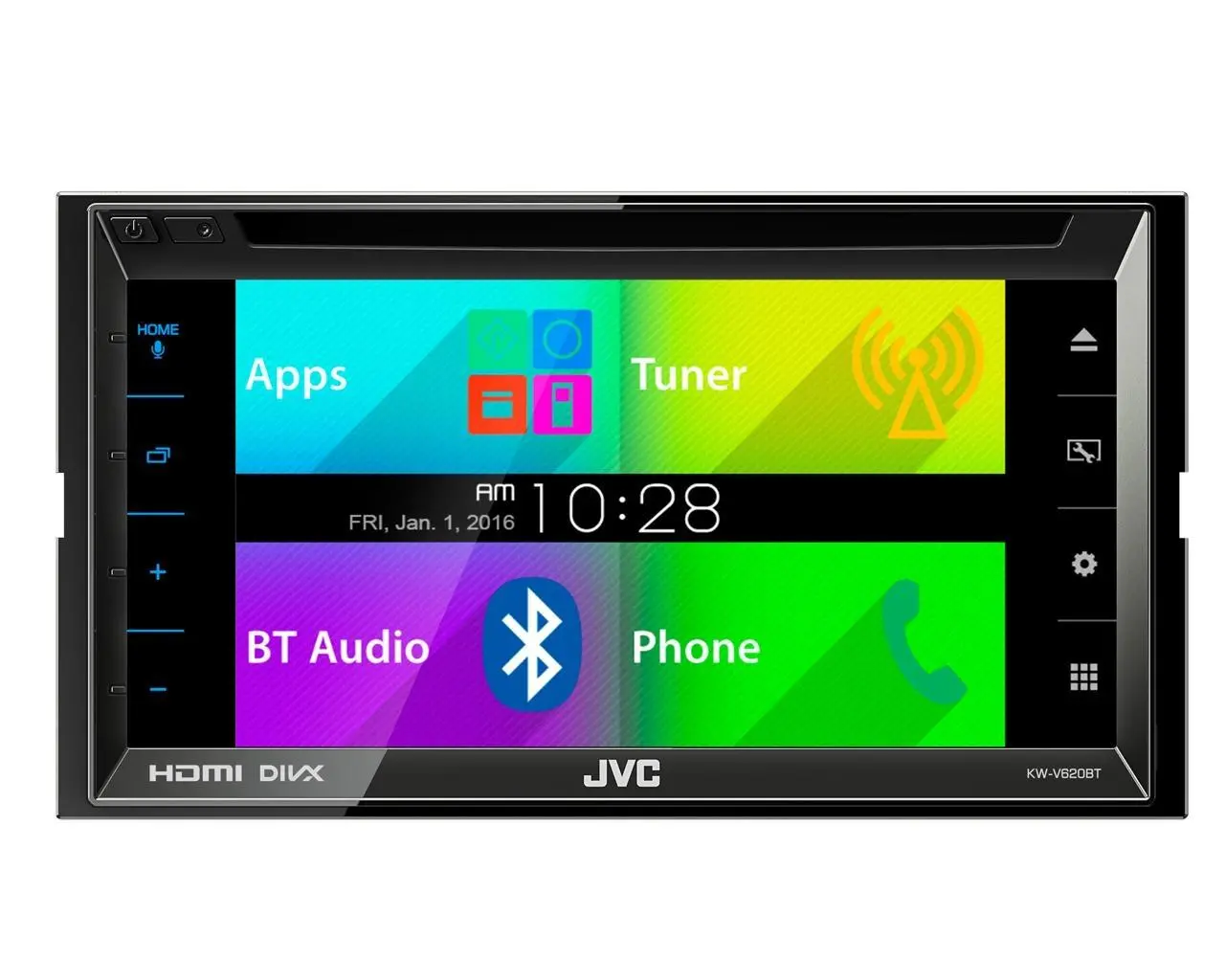 Radioodtwarzacz samochodowy JVC KW-V620BTE z DVD/CD/USB 6,8" 4x50W Bluetooth