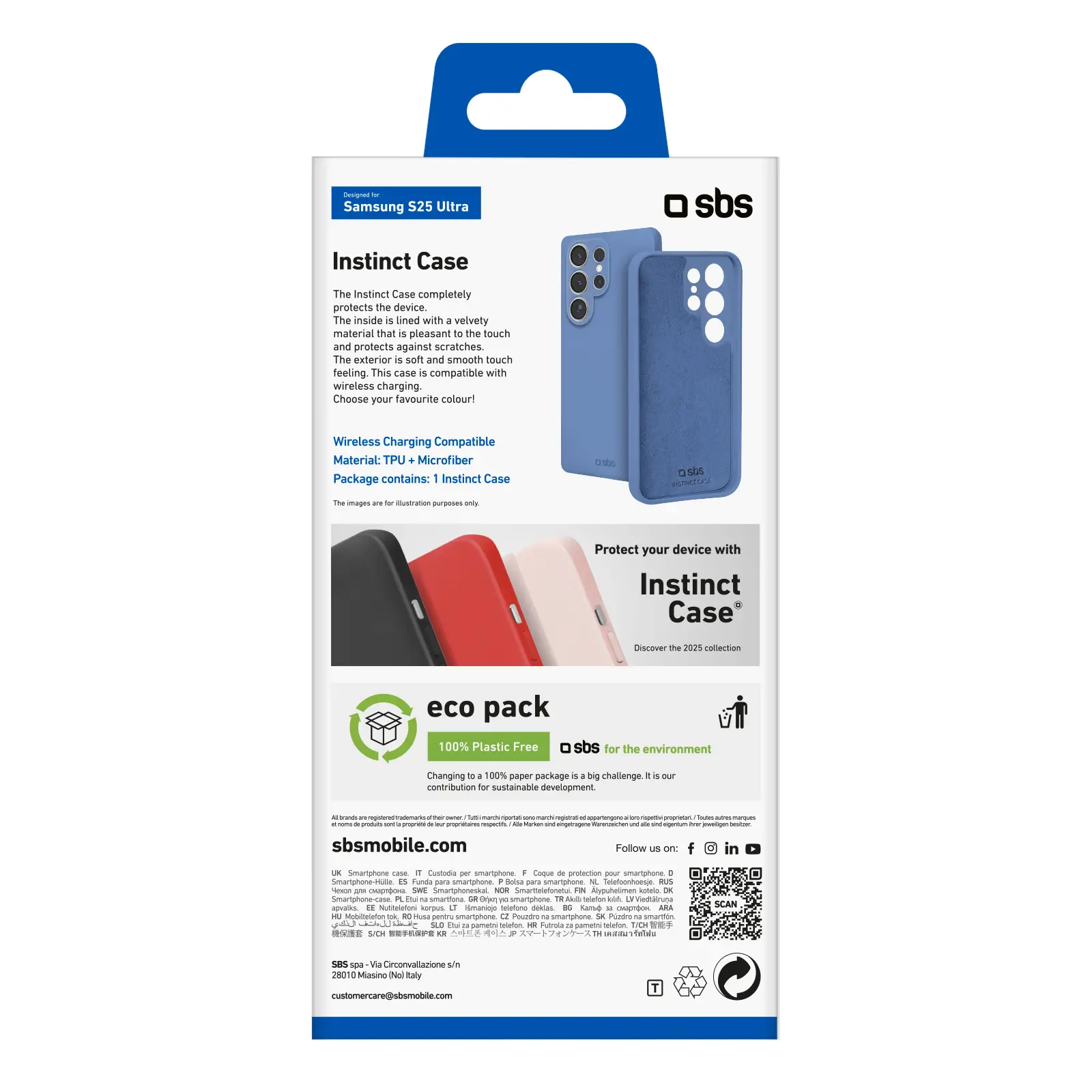 Etui SBS Instinct do Galaxy S25 Ultra Niebieski