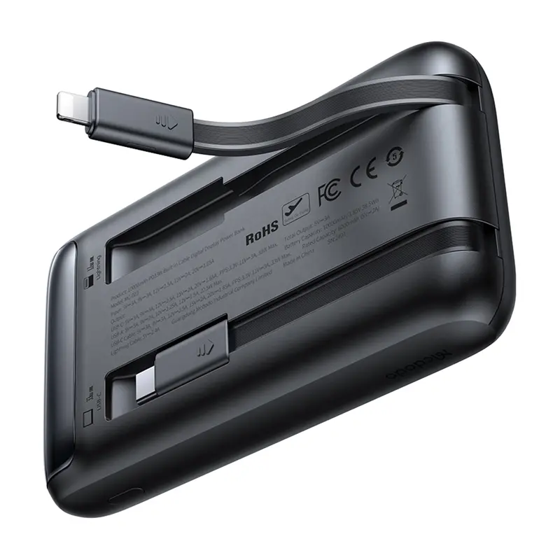 Powerbank Mcdodo MC-0231 Digital Display 10000mAh 33W Czarny