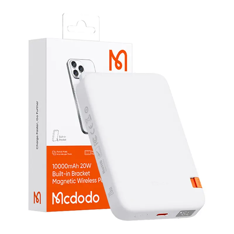 Powerbank Mcdodo MC-5100 z podpórką 10000mAh 20W Magsafe Biały