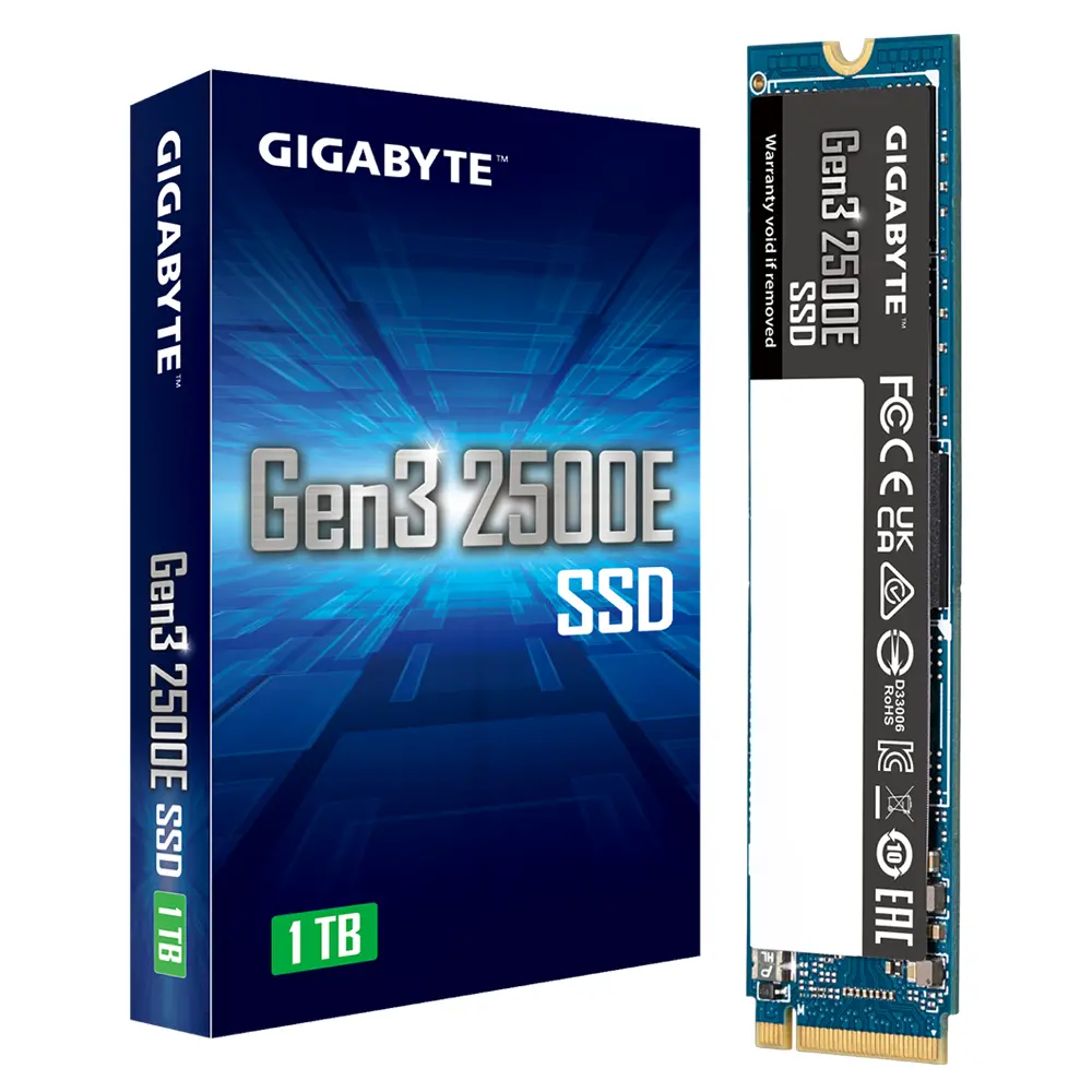 Dysk Gigabyte Gen3 2500E 1TB PCIe 3.0x4 NVMe