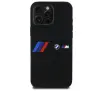 Etui BMW Silicone Middle Stripe MagSafe do iPhone 16 Pro Max Czarny