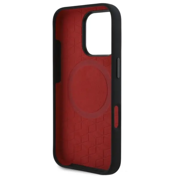 Etui BMW Silicone Turning Lines MagSafe do iPhone 16 Pro Czarny