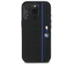 Etui BMW Silicone Hexagon Blue Line MagSafe do iPhone 16 Pro Max Czarny