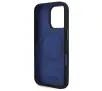 Etui BMW Silicone Hexagon Blue Line MagSafe do iPhone 16 Pro Max Czarny
