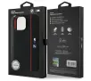 Etui BMW Silicone Hexagon Red Line MagSafe do iPhone 16 Pro Max Czarny