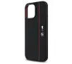 Etui BMW Silicone Hexagon Red Line MagSafe do iPhone 16 Pro Max Czarny