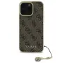 Etui Guess 4G Charms Collection do iPhone 16 Pro Max Brązowy