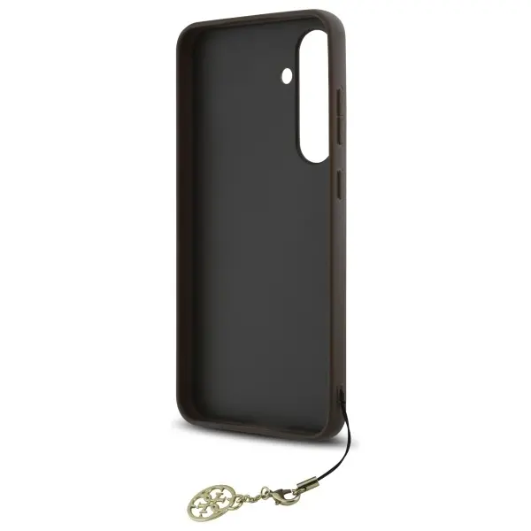 Etui Guess 4G Charms Collection do Samsung Galaxy S24 FE Brązowy