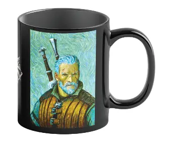 Kubek Good Loot Game Art Chronicles The Witcher (Wiedźmin) Geralt & Vincent van Gogh