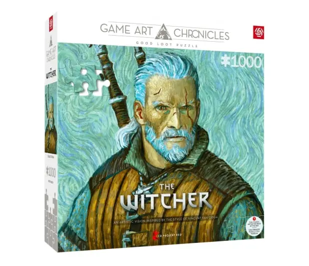 Puzzle Good Loot The Witcher Geralt & Vincent van Gogh Game Art Chronicles Puzzle 1000 elementów