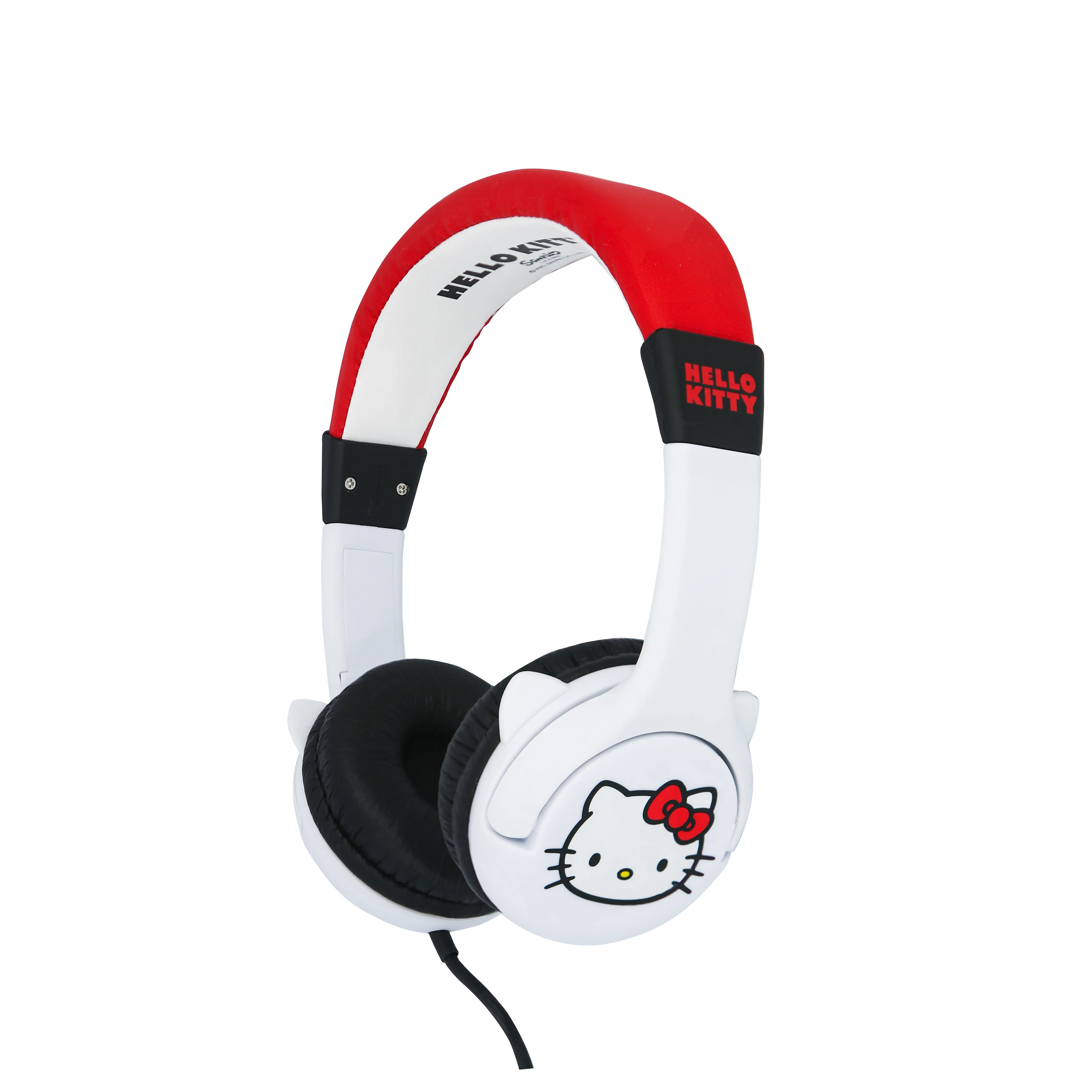 Słuchawki przewodowe OTL Technologies Hello Kitty Moulded Dla dzieci Nauszne Biało-czerwony