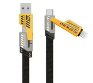 Awei CL-226 4w1 USB-C/Lightning/ USB-A 65W/27W 1,2m Czarny