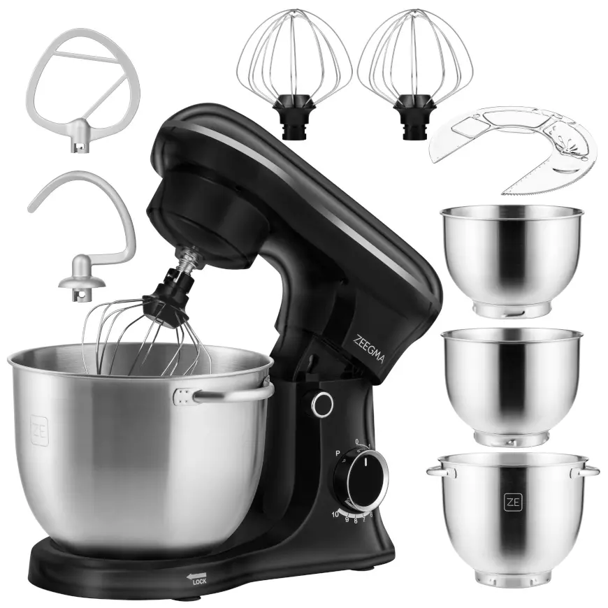 Robot planetarny Zeegma Planeet Trio Cream 1500W 3 misy Czarny