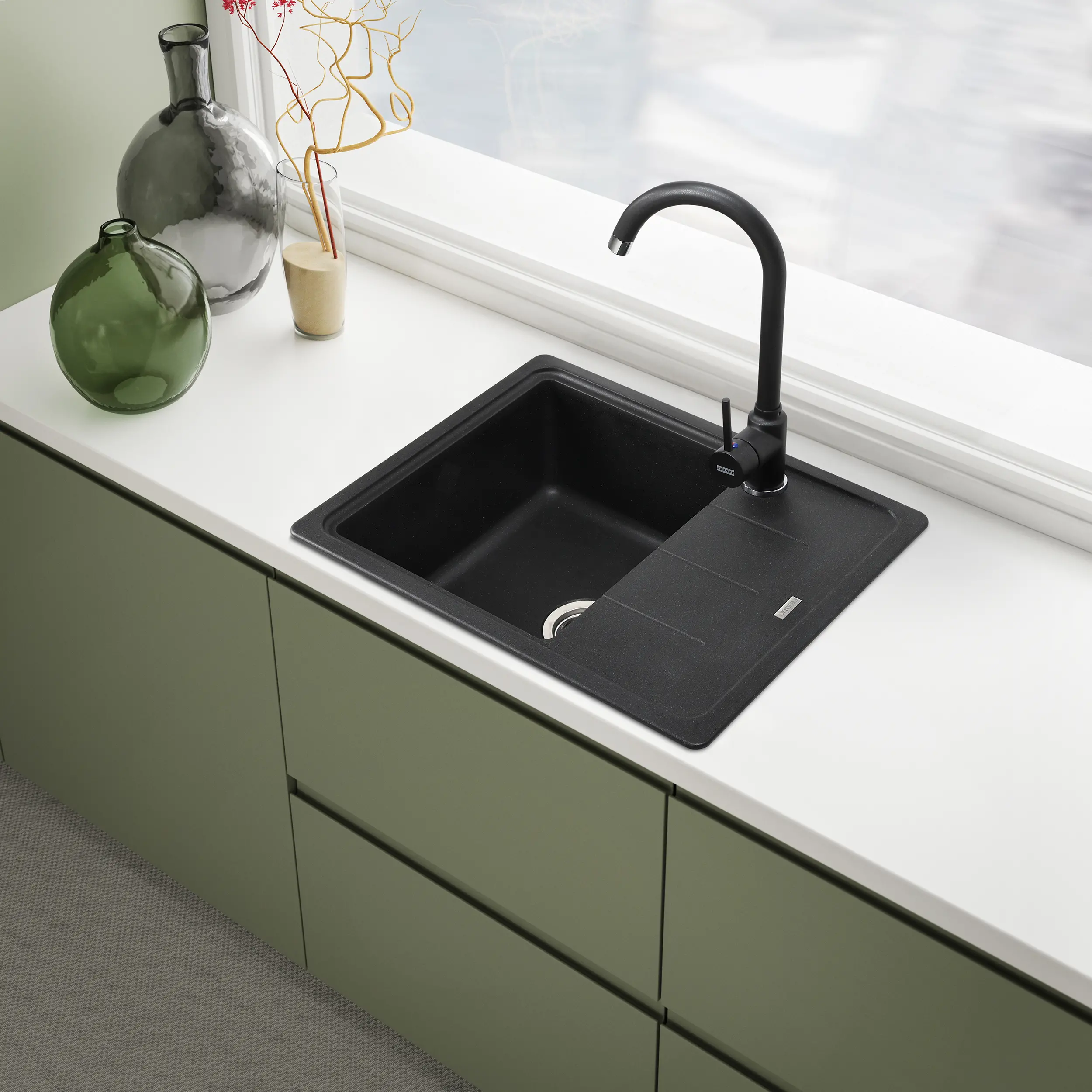 Zlewozmywak Franke BFG 611-62 Onyx + bateria Pola Onyx