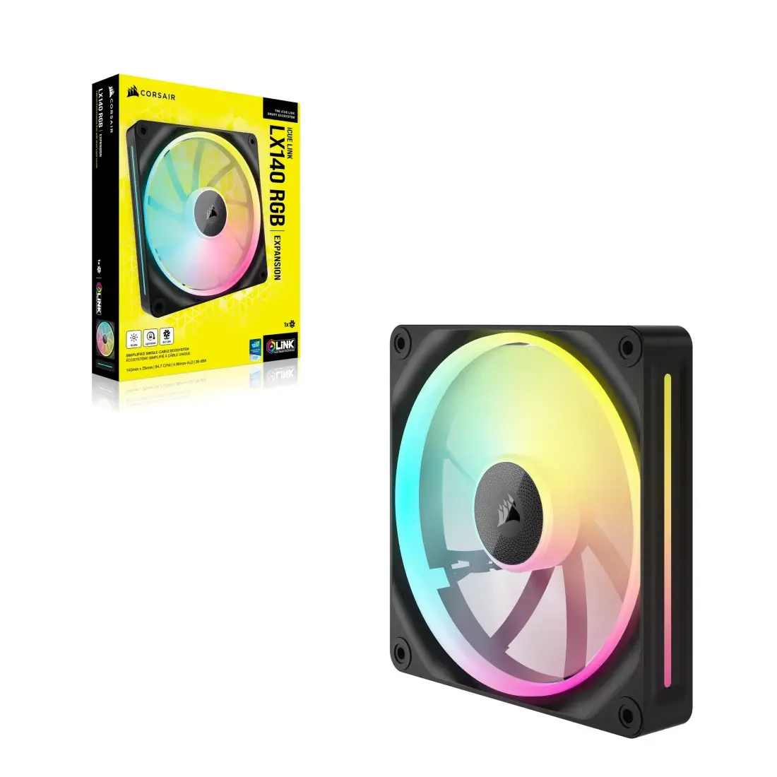Wentylator Corsair iCUE LINK LX140 RGB 140mm Czarny