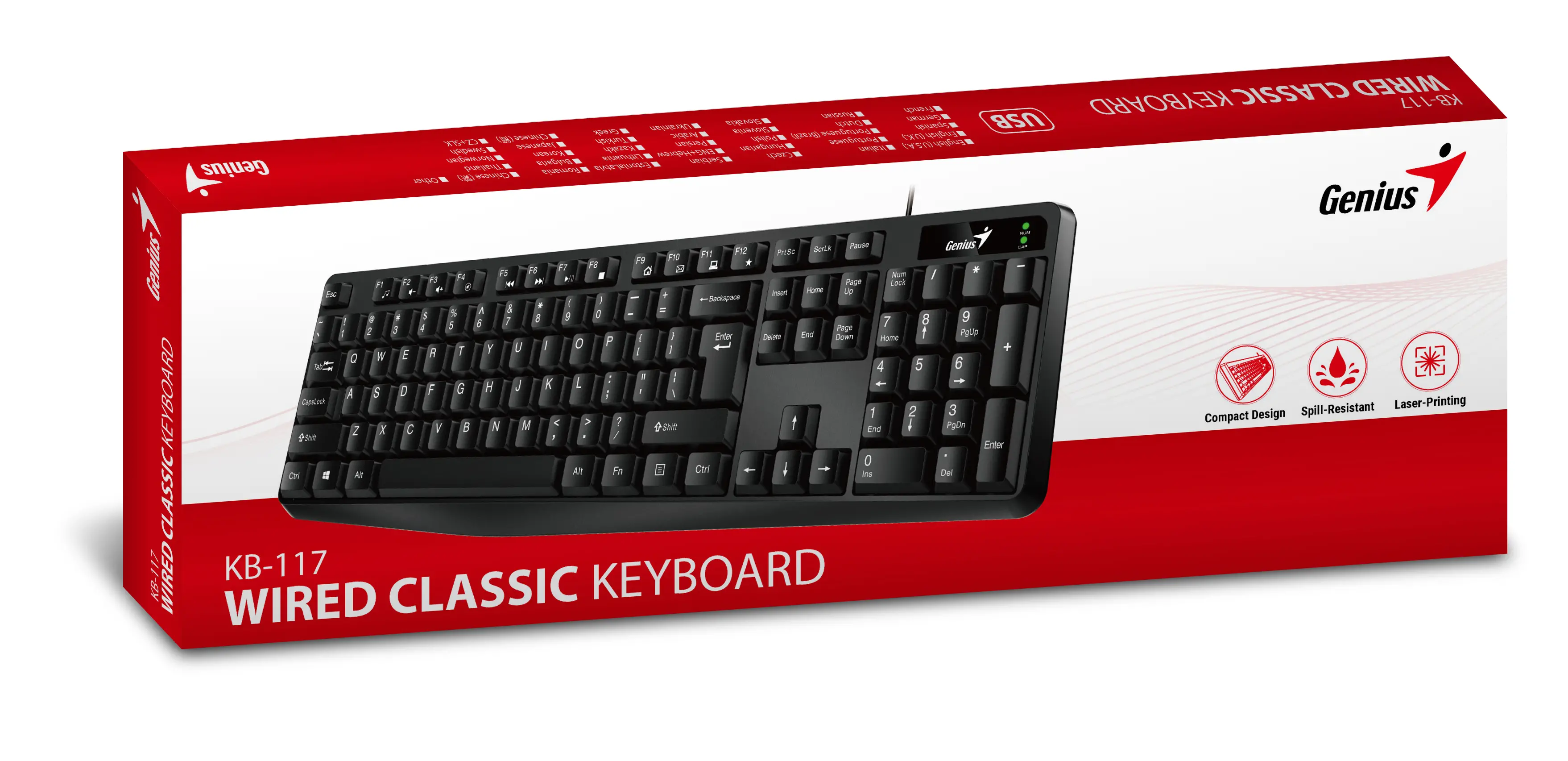Klawiatura Genius KB-117 Czarny