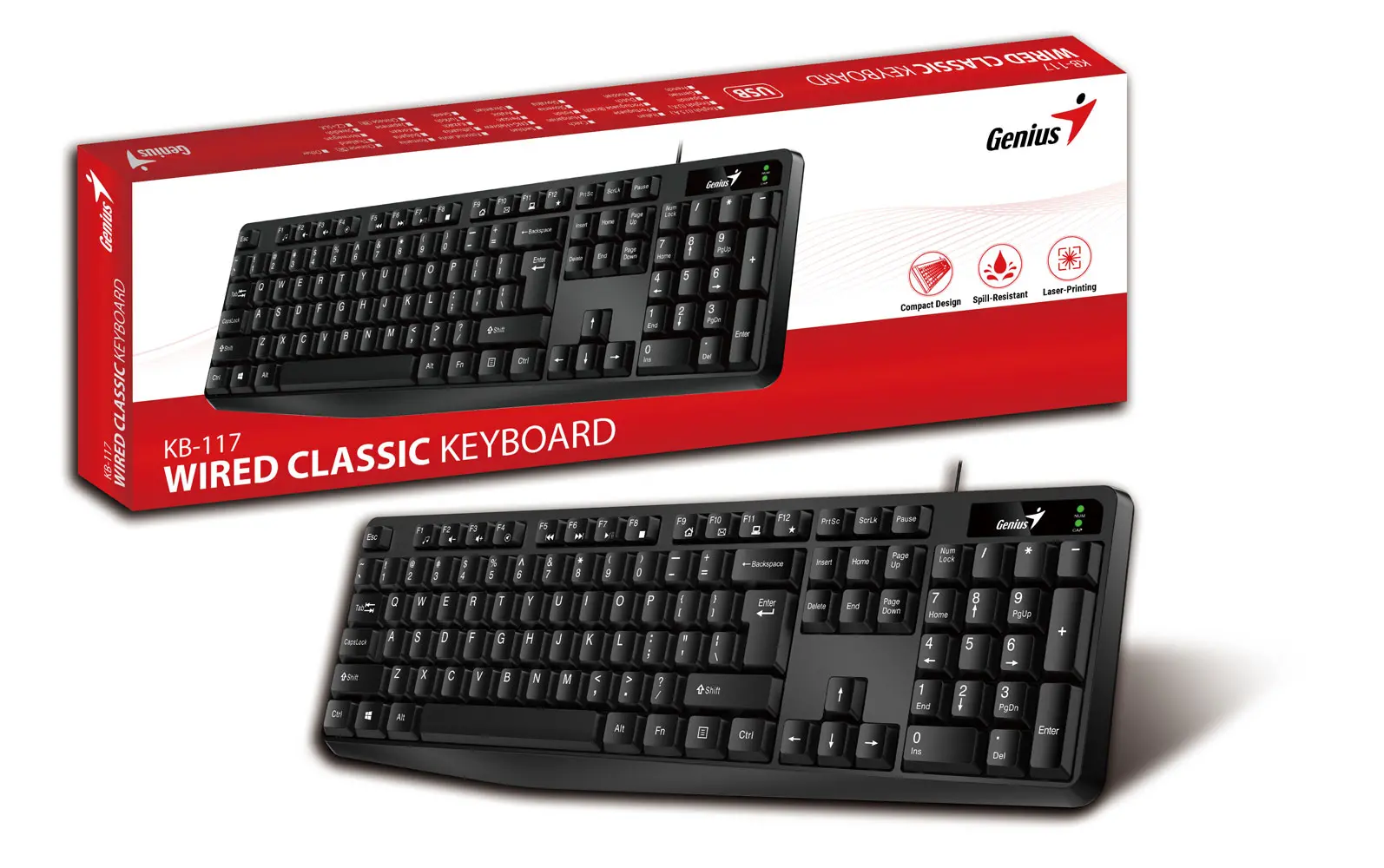 Klawiatura Genius KB-117 Czarny