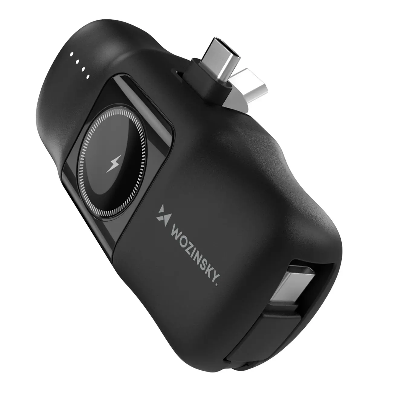Powerbank Wozinsky WF16-YCS 5000mAh 15W USB-C z wbudowanym kablem USB-C Czarny