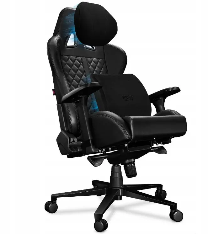 Fotel Yumisu 2050 Magnetic Biurowy do 150kg Skóra ECO Czarny