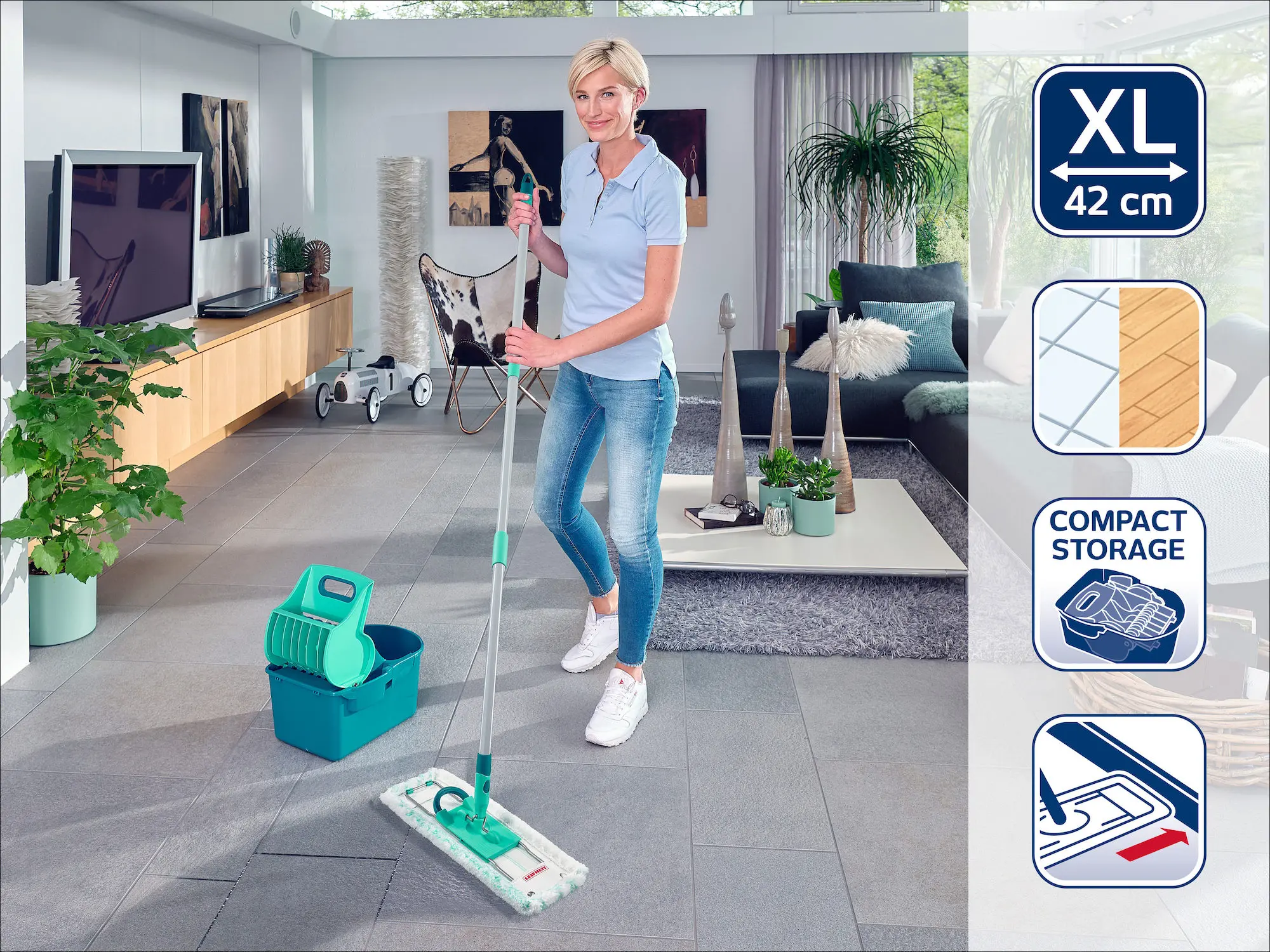 Mop płaski Leifheit Profi Compact 55092