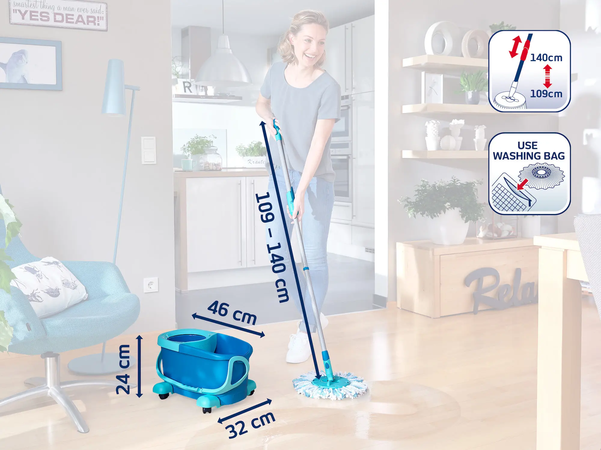 Mop obrotowy Leifheit Clean Twist Mop Ergo 52102