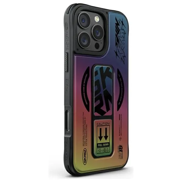 Etui Skinarma Kira Kobai Magnetic Charging + Grip Stand iPhone 16 Pro Max Wielokolorowy