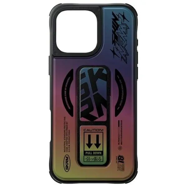 Etui Skinarma Kira Kobai Magnetic Charging + Grip Stand iPhone 16 Pro Max Wielokolorowy