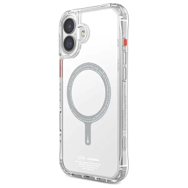 Etui Skinarma Saido Magnetic Charging do iPhone 16 Plus Przezroczysty