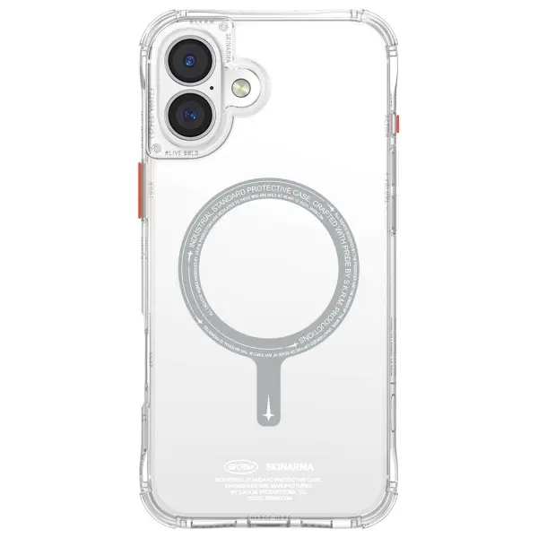 Etui Skinarma Saido Magnetic Charging do iPhone 16 Plus Przezroczysty