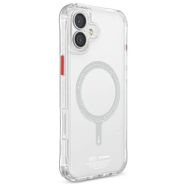 Etui Skinarma Saido Magnetic Charging do iPhone 16 Plus Przezroczysty