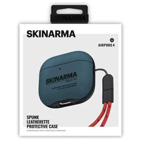 Etui na słuchawki Skinarma Spunk do AirPods 4 Niebieski