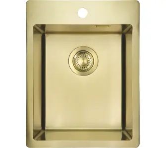 Zlewozmywak Deante Olfato Precious ZPO_R10E Stal szlachetna Złoty szczotkowany