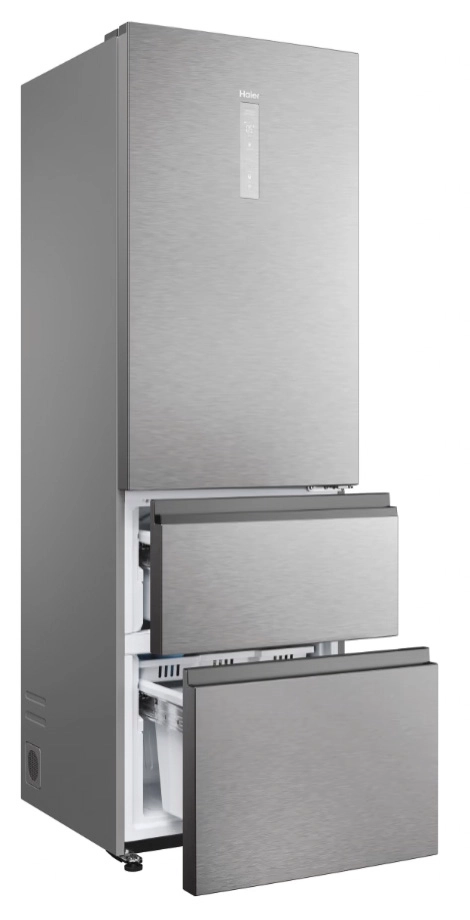 Lodówka Haier Seria 5 HTW5618CNMG Pełny No Frost 185cm Komora świeżości Zdalne sterowanie Inox