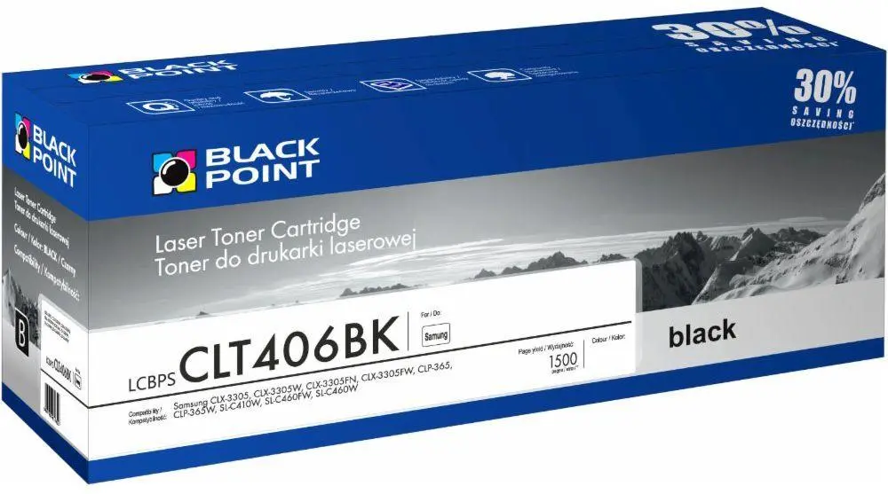 Toner Black Point LCBPSCLT406BK (zamiennik CLT-K406S) Czarny